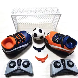 Souvenir 2022 Indoor Plastic Twin Pack LED Sport Shoes Play Remote Control R/C Soccer Game Electric Football Shoe Toys
