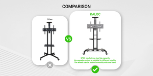 Support TV mobile KLC-150B pour bureau, 32-65 pouces, pour événements, stand d'exposition, montage <span class=keywords><strong>avec</strong></span> plateau pour <span class=keywords><strong>lecteur</strong></span> <span class=keywords><strong>DVD</strong></span>, intégration du système audiovisuel - Product Image 5