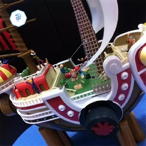 Modèle de figurine d'anime One Piece Pirate Ship Miles of Sunshine Golden Merry, jouet en PVC de 28 cm, personnage de Frozen, ornement en gros - Product Image 4