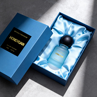 Flacons de parfum personnalisés en direct d'usine 30ml/50ml/100ml avec bouchon en verre givré et pulvérisateur à pompe doré, design luxueux