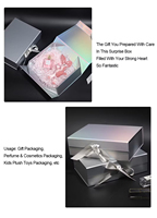 Nouvelle boîte cosmétique d'estampage holographique bon marché d'usine boîte cadeau d'emballage de luxe magnétique rigide pliable avec logo personnalisé et ruban
