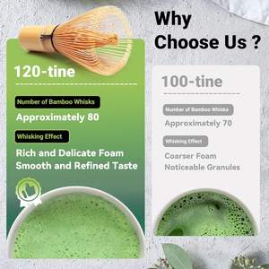 Высокое качество ручной работы японский Бамбук Chasen венчик набор настраиваемый логотип Matcha кисть отлично подходит для кофе зеленый чай порошок - Product Image 4