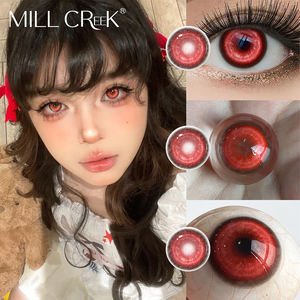 Mill Creek Hot Cosplay <strong>Contact</strong> <strong>Lenses</strong> 14.5mm Blue Yellow Grey Purple Crazy Colored Soft <strong>Contacts</strong> for Makeup - Product Image 1