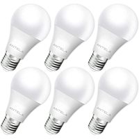 Bohlam LED Antela E27 8.5W 806Lm 4000K Putih Netral CRI Tinggi 80+ A19 Basis Plastik 95 Lm/W Tombol Manual 25000 Jam CE