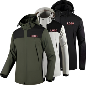 Chaqueta softshell personalizada OEM de 300 g/m² de poliéster transpirable, chaqueta de viaje con logotipo personalizado para marcas de ropa estadounidenses - Product Image 1