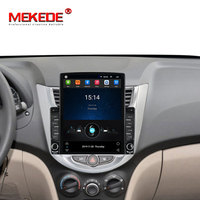 Autoradio DVD MEKEDE Tesla Android 9 avec écran IPS 2.5D pour Hyundai Solaris Accent Verna 1+16 Go WIFI BT GPS Vidéo Audio SWC