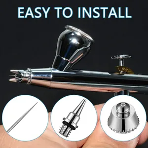 Kit d'aiguilles et de capuchons pour aérographe 0,2 mm 0,3 mm 0,5 mm – Pièces de rechange pour pistolet pulvérisateur et accessoires d'aérographe - Product Image 5