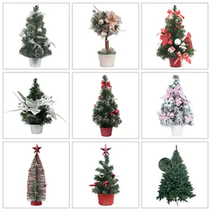 Guangzhou Factory Wholesale Custom Made 2024 New Type Artificial Small Size Christmas Tree For Home Decoration