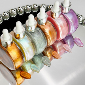 Aceite Corporal Vegano Orgánico Personalizable MLM con Brillo, 70ml, Botella Ovalada, Brillo Perlado Fino, Nutritivo, Marca Privada OEM ODM - Product Image 1