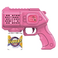 KK nueva pistola de burbujas automática con iluminación, gran oferta fabricante de burbujas eléctrico para niños, venta al por mayor de lujo de verano al aire libre juguete de burbujas azul