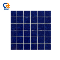 Carreaux Sinray en porcelaine imitation métal, surface brillante, antibactériens, antidérapants, résistants à l'usure et aux acides, épaisseur 6 mm, 48x48 mm