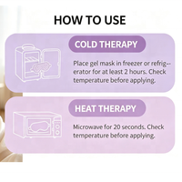 Masque pour les yeux en gel réutilisable chaud et froid pour la thérapie | Réduire les gonflements et soulager les maux de tête