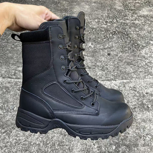DSF61 Men Black Leather Tactical <b>Boots</b> Waterproof All Seasons Outdoor <b>Hiking</b> Duty <b>Boots</b> Wholesale - Product Image 2