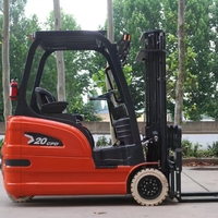 Chariot élévateur électrique à haute portance 3 mètres, moteur AC 72V, chariot élévateur à palettes électrique à 3 roues, batterie lithium-ion, mât à deux étages, CE