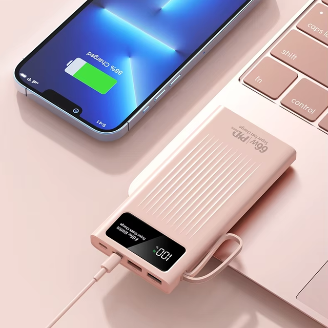 Fast Charging Powerbank 10000mAh PD22.5W External Battery Pack Power Bank 10000mah with Built-in Cables