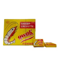 Cubes de bouillon et d'assaisonnement saveur crevettes 4g/10g/12g QWOK Adisi Marque OEM Durée de conservation de 24 mois
