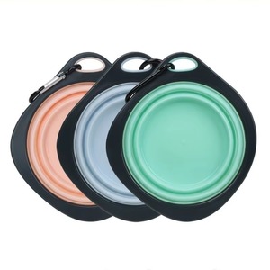 Lightweight Travel Feeding Water Dish With <b>Carrying</b> Clip Portable Foldable Pet Bowl For <b>Dogs</b> - Product Image 6