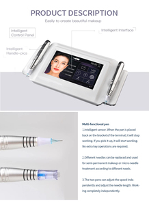 Kit de Máquina de Tatuaje PMU, Máquina de Maquillaje Permanente para <span class=keywords><strong>Cejas</strong></span>, Pluma de Tatuaje Rotativa Digital - Product Image 3