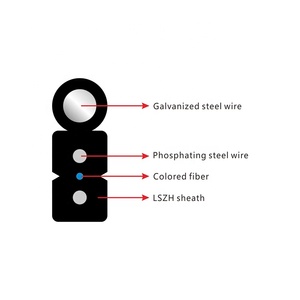 Cordon de raccordement FTTH G657A G652D SC <span class=keywords><strong>APC</strong></span> UPC simplex duplex plat GJYXCH cordon de raccordement câble à fibre optique pré-connectorisé - Product Image 3
