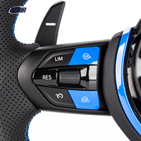 Volant en cuir perforé M Sport personnalisé avec palettes de changement de vitesse pour BMW F20 F30 F32 F48 F80 F22 F34, fourni par l'usine