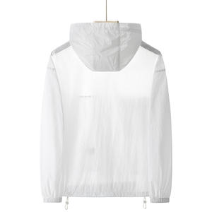 Manteau d'été pour homme de haute qualité, respirant, avec capuche, logo personnalisé, léger, anti-UV, grande taille, vêtements de mode - Product Image 2