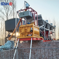 Planta de Concreto Móvil Económica YHZS35, Precio de Fábrica Competitivo para Proyectos de Construcción Económicos