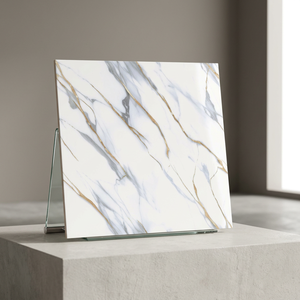 Mecedonia Metallic Finish 24x24inch Polished Porcelain Tiles Contemporary Interior Floor Design 8mm - Product Image 4