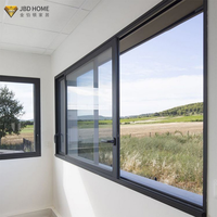 Ventanas Corredizas de Doble Vidrio con Diseño Moderno Personalizado, Estándar NFRC de EE. UU., Marco de Aleación de Aluminio, Calificadas por Energy Star, para Cocina y Hotel
