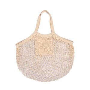 Sac de courses réutilisable en filet de coton tissé - Product Image 2