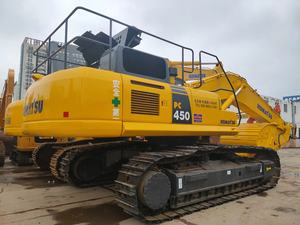 Pelleteuse à PC450-8 Komatsu d'occasion de 45 tonnes, grande machine à creuser, longue portée pour plantation, moteur, pompe, boîte de vitesses, roulement d'engrenage - Product Image 2