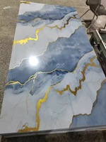 Panneau d'intérieur en PVC brillant, imperméable, ignifuge, résistant aux taches, facile à nettoyer, couleurs personnalisables, pour hôtel, hôpital, bureau
