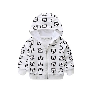 Veste imprimée pour enfants garçons et filles, vêtements d'extérieur à capuche avec fermeture éclair, manches longues, à la mode, pour bébés garçons et filles, vestes chaudes à motifs de dessins animés, 2019 - Product Image 1