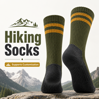 Chaussettes de randonnée écologiques personnalisées en laine mérinos pour jeunes et hommes, chaussettes thermiques pour le trekking et le camping