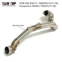 Pour KTM 450 EXC-F/500 EXC-F tuyau d'échappement tout-terrain vélo en acier inoxydable tuyau d'échappement 2017-2019