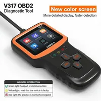 Escáner Automotriz OBD2 V317, Herramienta de Diagnóstico, Lector de Códigos, Analizador de Luz de Advertencia del Motor, Reinicio, 1 Año de Garantía