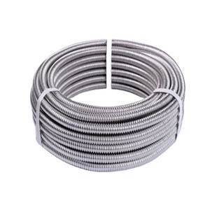 Tuyau <span class=keywords><strong>flexible</strong></span> en acier inoxydable corrugué 304/316L soudé, norme ISO, pour applications de plomberie, tuyau d'eau, construction - Product Image 1