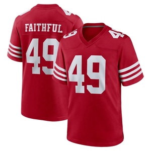Vente en gros de maillots de football américain cousus <span class=keywords><strong>San</strong></span> <span class=keywords><strong>Francisco</strong></span> 49ers Brock Purdy # 23 Christian McCaffrey # Uniforme de football 54 Warner - Product Image 6