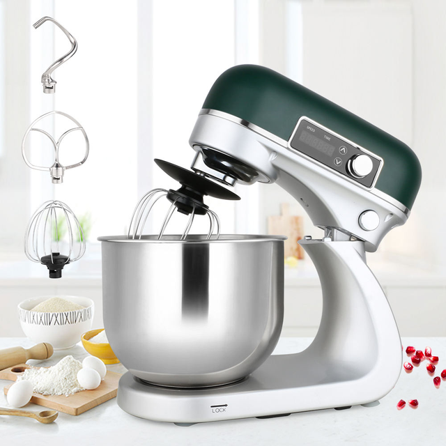 OEM Commercial 800W 6L 12-Speed Planetary Stand Mixer Die-cast Tilt-Head Kitchen Food Mixer with Dough Hook Egg Beater