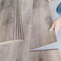 Revêtement de sol en vinyle Spc 8Mm noir gris foncé Revêtement de sol Spc Flooring Board 8Mm Waterproof for Villa