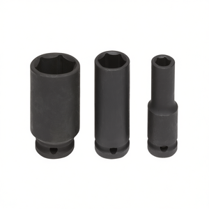 Fervi <b>Impact</b> <b>Socket</b> Wrench <b>Set</b> 3-Piece Metric <b>Deep</b> Drive Tool Kit - Product Image 2