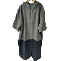 Poncho à capuche en microfibre à séchage rapide pour adulte, serviette de plage absorbante, super douce, robe de change toutes saisons