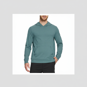 Sweat à capuche d'hiver de qualité supérieure, personnalisé avec logo, en polyester/coton, doublé en polaire, teint en pièce, séchage rapide - 340 GSM, service OEM 2026 - Product Image 1
