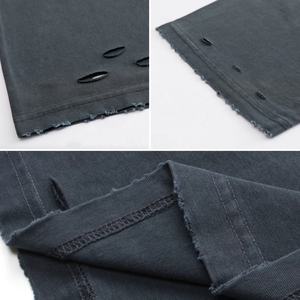 เสื้อยืดผ้าฝ้ายคอกลมลายกราฟิกพิมพ์ลาย boxy DTG เสื้อโอเวอร์ไซส์300แกรมวินเทจฟอกสี - Product Image 5