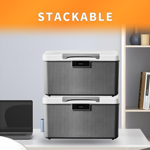 Waterproof <b>Folding</b> Design Multifunctional Click-Locked Transparent Plastic <b>Storage</b> <b>Box</b> for Square-shaped Garage Clothes <b>Storage</b> - Product Image 5