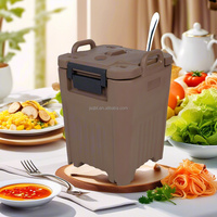 Boîte isotherme portable commerciale chaud-froid, grande capacité, avec doublure en acier inoxydable