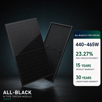 Panneaux solaires HJT à demi-cellules bifaciaux à haute efficacité en silicium monocristallin de type N entièrement noirs 465W 400W 500W 600W pour système
