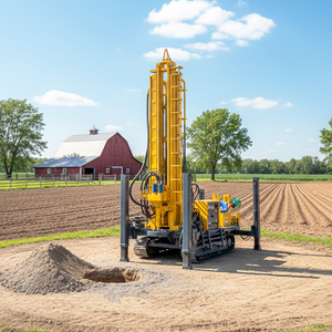 Foreuse hydraulique sur chenilles pour puits d'eau, diamètre <span class=keywords><strong>de</strong></span> forage rotatif 350 mm, <span class=keywords><strong>profondeur</strong></span> 500-600 mètres - Product Image 2
