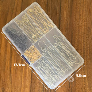 Épingles de sûreté en acier inoxydable robustes grands métiers en métal pour la mode finition or argent géant Durable pour vêtements vêtements - Product Image 4