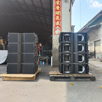 Caja de altavoz de alta calidad de fabricación profesional de China K208 doble matriz de línea pasiva de 8 pulgadas gabinete de altavoz de 2 vías