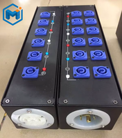 Boîtier de distribution d'alimentation Manchange à 12 prises monophasées 220V/110V 30A, à monter en rack